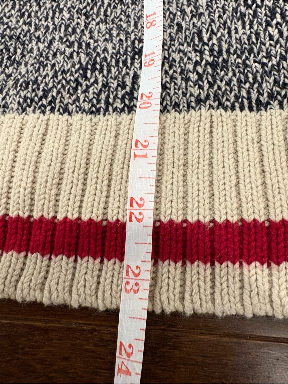 Roots Canada Cabin Collection Marled Knit Crewneck Sweater Stripe Women’s Large - Picture 12 of 12